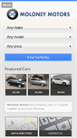 Mobile Screenshot of moloneymotors.ie